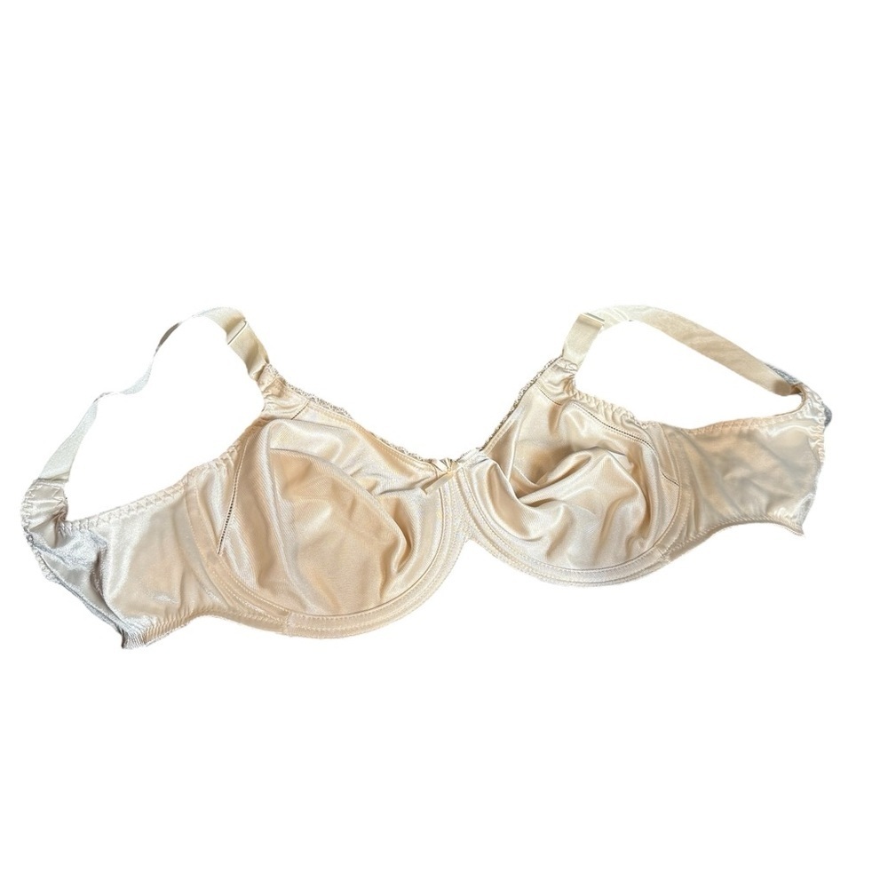 Bali Satin Underwire Bra Beige 38D Style 3372